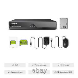 1080p Lite SANNCE 16CH H. 264+ 5IN1 Video Recorder DVR Email Alert Remote 2TB