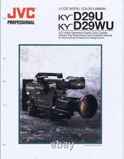 (1) JVC KY-D29U + BR-D40U DIGITAL S D9 Video 422 Recorder Working -See Video