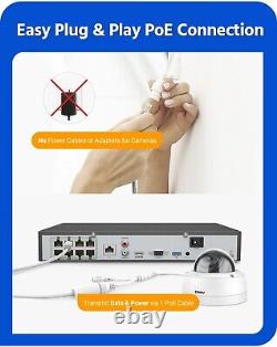 2TB ANNKE 8MP 4K 8CH Video Recorder NVR for PoE Home Security System Inc cables