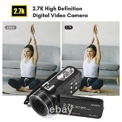 2.7K Digital Video DV Recorder 48MP 16X Digital E1C9