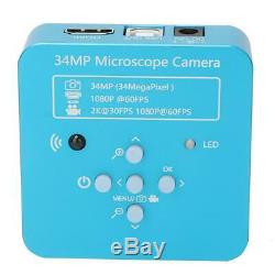 34MP HDMI USB HD 1080P Video Digital Zoom Industrial Microscope Camera Recorder
