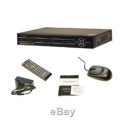 4CH Security Network Remote Digital Video Recorders DVR IN/OUT 960P IR Cameras