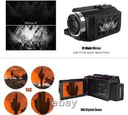 4K Camcorder Video Camera Ultra HD 60 FPS Digital Video Recorder Wifi
