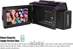 4K Camcorder Video Camera Ultra HD 60 FPS Digital Video Recorder Wifi