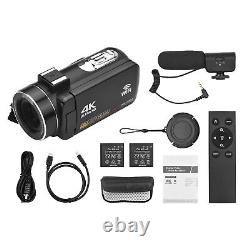 4K Digital Video Camera Camcorder DV Recorder 56MP 18X Digital Zoom Q1W1