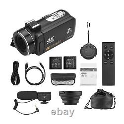 4K Digital Video Camera WiFi Camcorder DV Recorder 56MP 18X Digital Zoom B O7I2