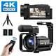 4k Digital Video Camera Youtube Vlogging Audio Recorder 16x Zoom Camcorder 56mp