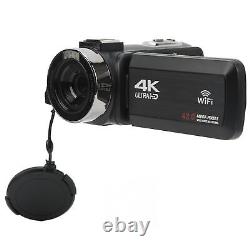4K HD Digital Video Camera WiFi Recording Camcorder DV Microphone Lens Set