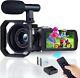 4k Video Camera Camcorder 48mp Uhd Wifi Digital Video Recorder Cam Night Vision
