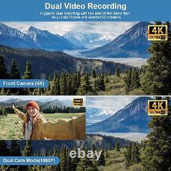 4K Video Camera YouTube Vlogging Camera Recorder 3 Inch 270° Rotation Screen
