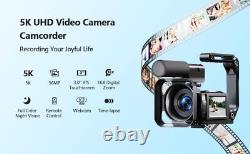 5K 56MP Camcorder Video Camera Vlog Camera Youtube Digital Cam Recorder 16X Zoom