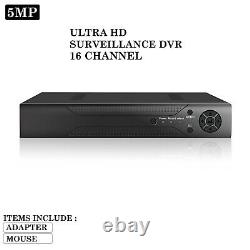 5MP Digital Video Recorder 4 8 16 Channel CCTV DVR 1920P AHD TVI CVI CVBS UK