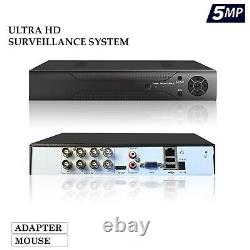 5MP Digital Video Recorder 8 Channel CCTV DVR Ultra HD AHD 1920P VGA HDMI BNC UK