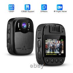 8X Digital Zoom 1296P Body Camera Recorder 2 IPS Screen 40ft Darkness IP66