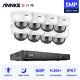 Annke 16ch 5mp Poe Cctv System 4k Video H. 265+ Nvr Audio In Security Camera Kit