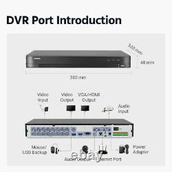 ANNKE 16CH Channel 4K Video H. 265+DVR CCTV Digital Video Recorder Remote Access