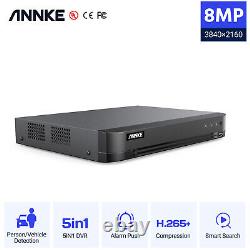ANNKE 4K 8CH Video 5IN1 DVR CCTV Recorder AI Human Detection Outdoor Security