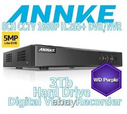 ANNKE 5IN1 8CH CCTV 1080P H. 265+ Digital Video Recorder DVR (WD 3TB HD) 407