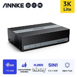 ANNKE 5MP Lite CCTV 8CH Mini ESSD DVR Digital Video Recorder Home Security 1TB