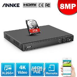 ANNKE 8CH 8MP 4K Video H. 265+Network Recorder NVR for Home Security PoE System