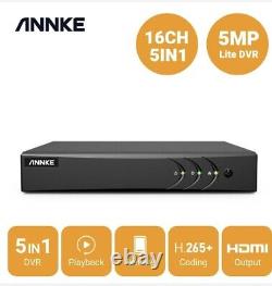 ANNKE 8+2/ 16+2CH 5MP Lite Full Channel 5IN1 DVR Digital Video Recorder Remote