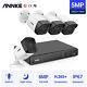 Annke Full Color Cctv Ip Camera System Poe Home Security Kit 8ch Video 8mp Nvr