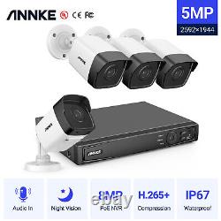 ANNKE Full Color CCTV IP Camera System PoE Home Security Kit 8CH Video 8MP NVR