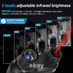 APEXEL IR Digital Night Vision Binoculars+Video Recording HD Infrared Hunting
