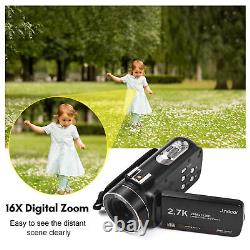 Andoer 2.7K Digital Video Camcorder DV Recorder 48MP 16X Digital F6A6