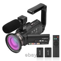 Andoer 4K/60FPS 48MP Digital Video Set 1 Camcorder Recorder + 1 L5H9