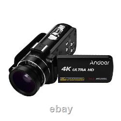 Andoer 4K Digital Camera 30MP 18X Video Recorder CMOS Camcorder T5P6