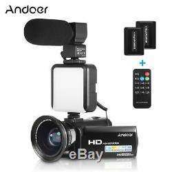 Andoer FULL HD 1080P 24MP Digital Video Camera DV Camcorder Home Recorder HDV