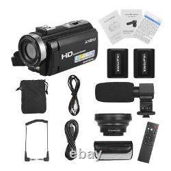 Andoer HDV-201LM 1080P FHD Digital Video Camera Camcorder DV Recorder 24MP F0W3