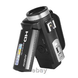 Andoer HDV-201LM 1080P FHD Digital Video Camera Camcorder DV Recorder 24MP Q9X7