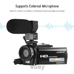 Andoer HDV-201LM 1080P FHD Digital Video Camera Camcorder DV Recorder 24MP Z9W0