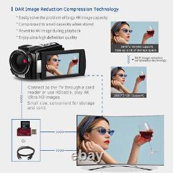 Andoer HDV-AE8 4K Digital Video Camera Camcorder DV Recorder 30MP 16X D3I1