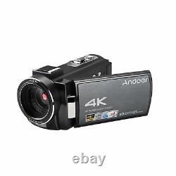Andoer HDV-AE8 4K Digital Video Camera Camcorder DV Recorder 30MP 16X F2K0
