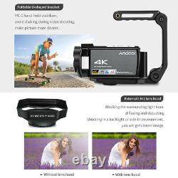 Andoer HDV-AE8 4K Digital Video Camera Camcorder DV Recorder 30MP 16X F2K0