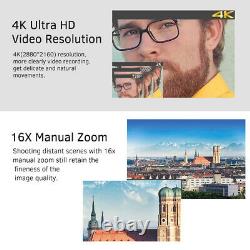 Andoer HDV-AE8 4K Digital Video Camera Camcorder DV Recorder 30MP 16X U4S5