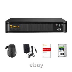Anlapus 1080p 8CH DVR With 1TB HDD For CCTV System H. 265+ Digital Video Recorder
