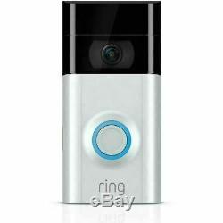 BRAND NEW Ring Video Doorbell 2 8VR1S7-0EN0 Ring 2 (Silver) Wi-Fi 2-DAY SHIP