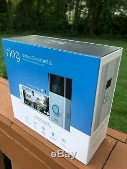 BRAND NEW! Ring Video Doorbell 2 Wire-Free Video Doorbell + Ring Chime Bundle