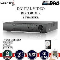CASPERi 2MP CCTV 8 Channel DVR AHD 1920P Digital Video Recorder VGA HDMI BNC HDD