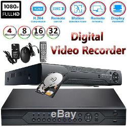 CCTV 4/8/16/32 CH 1080N HDMI DVR 2MP HD Digital Video Recorder H. 264 Mobile View
