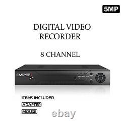 CCTV 5MP 8 Channel DVR Digital Video Recorder AHD 1920P VGA HDMI BNC UK
