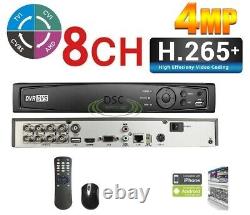 CCTV 8Channel HD 1080P Video Recorder Super NVR AHD TVI CVI DVR 5-in-1