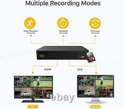CCTV DVR Recorder With 1TB HDD 4 Channel AHD 1080P HD TVI Video VGA HDMI BNC UK