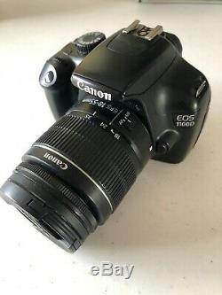 Canon EOS 1100D / Rebel T3 12.2 MP Digital SLR Camera with 18-55mm Lens Black