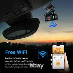 Car 4K Dash Cam Recorder GPS WiFi Dual Camera 38402160P HD DVR Video G-senor