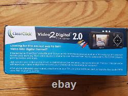 Clearclick Video 2 to Digital Converter 2.0 Record from VCR VHS AV RCA Hi8 DVD
